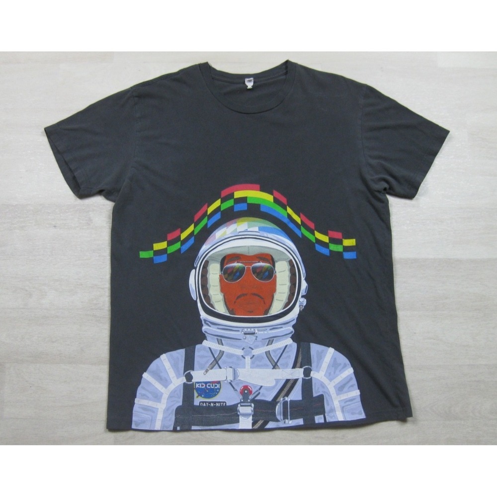 Kid Cudi Man On The Moon Day N Nite Astronaut T-Shirt (L) Double Sided 2009
